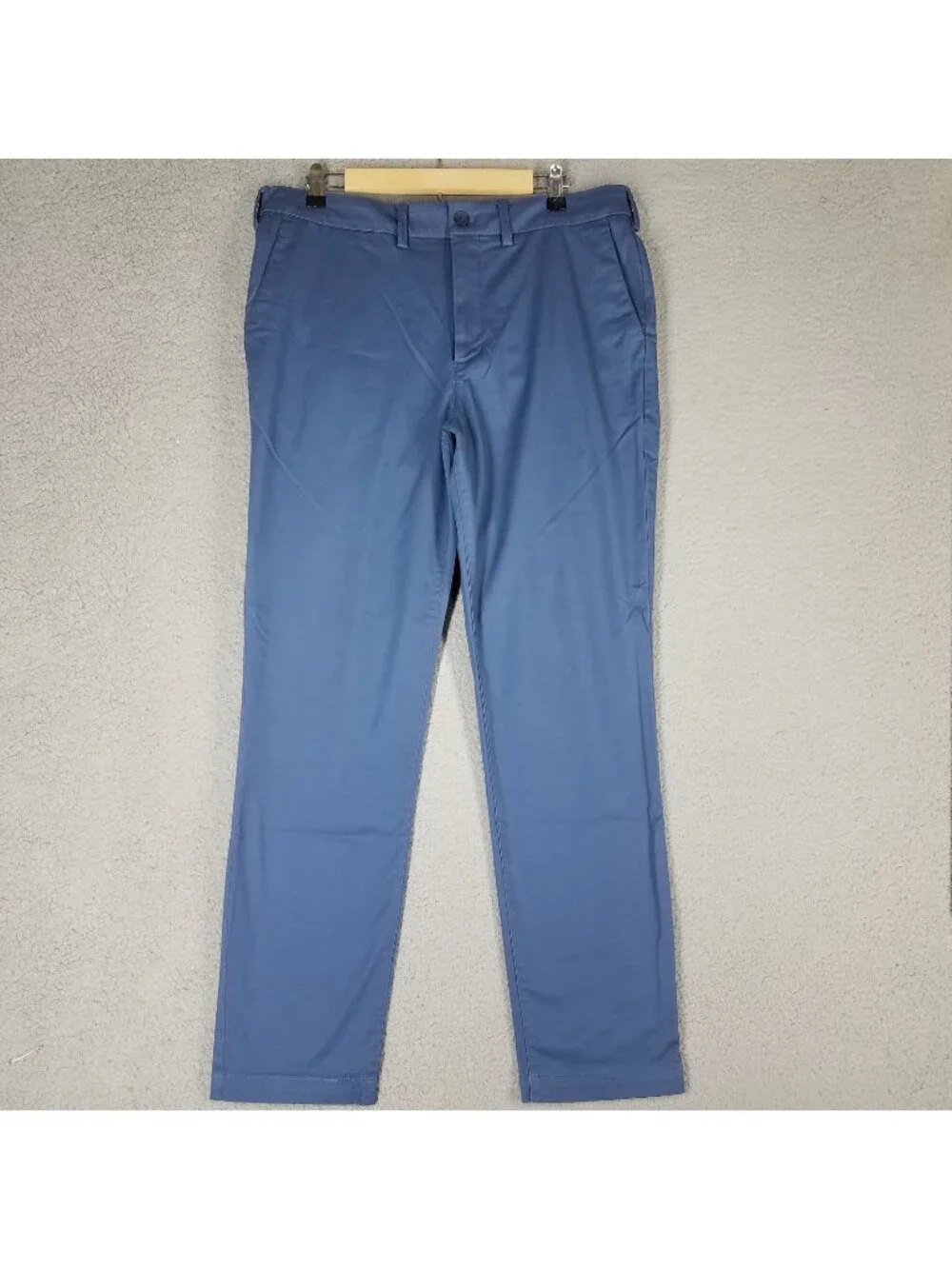 Express Chino Pants Adult 34 x 30 Slim Hyper Stretch Office Golf Comfort Blue